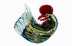 Murano Glass Cock BBJ-1287B