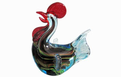 Murano Glass Cock BBJ-1291B